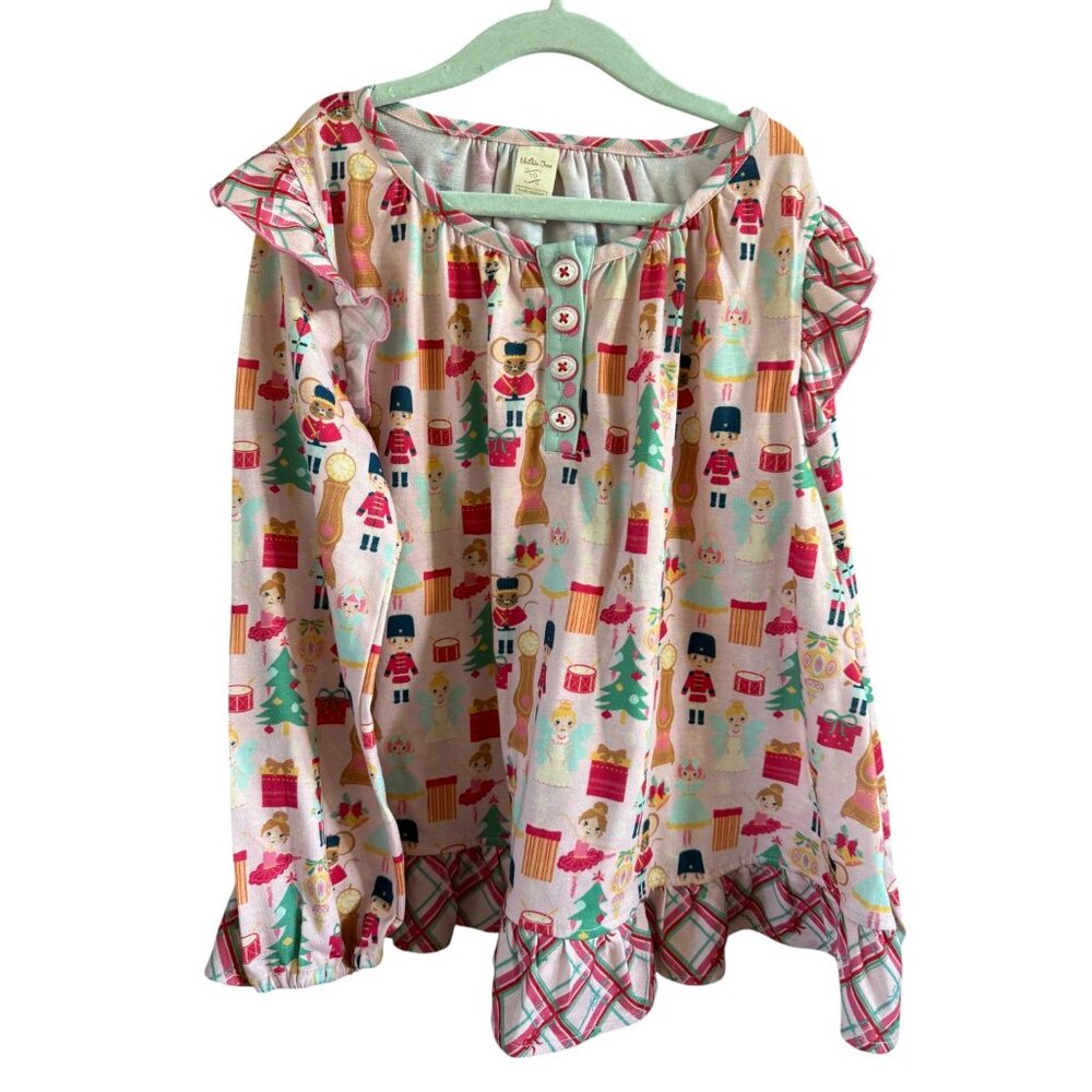Matilda Jane Pink Nutcracker Pajama Top Red Size 10